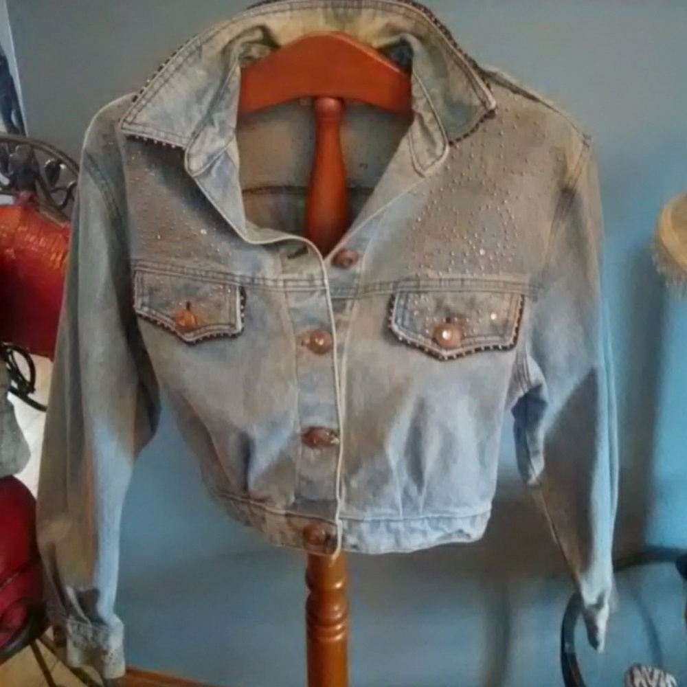 Vintage cache denim jean jacket
